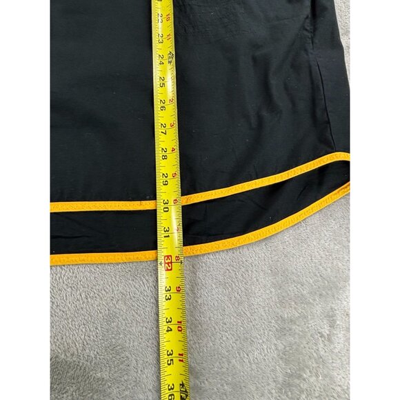 Akademiks Shirt Black Mens XL Long-Sleeve Button-Up Yellow Trim & Patches - Picture 7 of 9